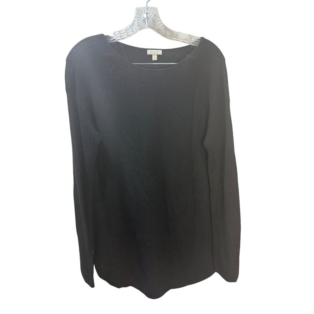 Talbots Womens Black‎ Long Sleeve Sweater S Cotton Blend
